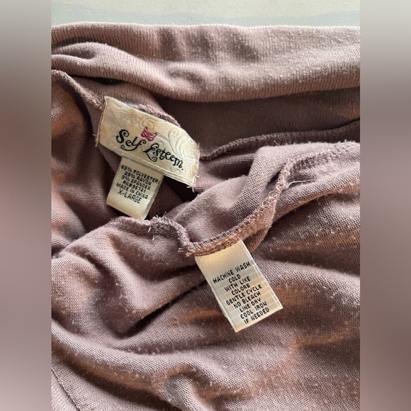 Self Esteem Shawl Collar Open Front Cardigan - Picture 6 of 7